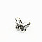 Alloy Purse Twist Locks, Turn Lock Clasp, DIY Bag Making Accessories, Butterfly, Platinum, 3.4x2.5x2cm