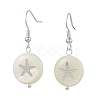 Natural Freshwater Shell Dangle Earring EJEW-JE05914-3