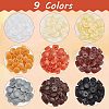 CHGCRAFT 450Pcs 9 Colors Plastic Screw Covers DIY-CA0004-12-5