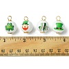 10Pcs Saint Patrick's Day Printed Wood Pendants FIND-FS0001-89-4