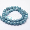 Natural White Jade Imitation Amazonite Beads Strands X-G-F364-16-6mm-2