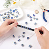 52Pcs 2 Colors Alloy Rhinestone Slide Charms ALRI-TA0001-14-5