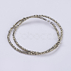 Electroplate Glass Beads Strands X-GLAA-F079-FP02-2