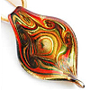 Handmade Gold Sand Lampwork Big Pendants X-LAMP-C1186-3-1