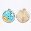 Alloy Enamel Pendants X-ENAM-N054-002-2