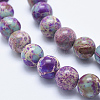 Natural Imperial Jasper Beads Strands X-G-I122-6mm-15-3