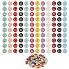 120Pcs 12 Colors Golden Plated Alloy Charms ENAM-SZ0001-64G-8