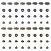 DICOSMETIC Alloy & Brass Snap Buttons BUTT-DC0001-05-9