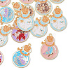 20Pcs 5 Styles Alloy Enamel Pendants ENAM-CJ0005-43-9