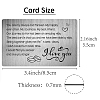 Rectangle 201 Stainless Steel Custom Blank Thermal Transfer Wallet Card DIY-WH0252-019-2