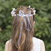 Wedding Party Beach Bridal Decorative Hair Accessories OHAR-WH0021-03B-6
