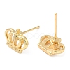 Crown Alloy Stud Earrings for Women PALLOY-Q447-10LG-2