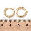 Brass Hoop Earrings Findings KK-B105-02G-3