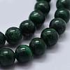 Natural Malachite Beads Strands G-F571-27B2-6mm-3