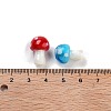 Mushroom Handmade Lampwork Beads Strands X-LAMP-R116-03-3