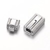304 Stainless Steel Bayonet Clasps STAS-G140-76P-3