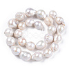 Natural Baroque Pearl Keshi Pearl Beads Strands PEAR-Q015-016-01-3