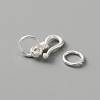 925 Sterling Silver S-Hook Clasps FIND-WH0114-71A-4