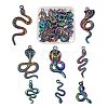 16Pcs 8 Style Rainbow Color Alloy Pendants FIND-LS0001-17MC-2