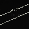 304 Stainless Steel Rope Chain Necklaces X-STAS-S029-01-2