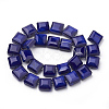 Opaque Solid Color Glass Beads Strands GLAA-N032-07B-2
