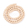 Natural Fossil Beads Strands X-G-E110-4mm-2-3