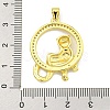 Brass Micro Pave Cubic Zirconia Pendants KK-K354-08B-G-3