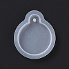 Flat Round Pendant Food Grade Silicone Molds DIY-D074-12-3