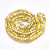 Electroplate Non-magnetic Synthetic Hematite Beads Strands G-T061-186G-2