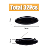 SUPERFINDINGS 4 Box 4 Colors Plastic Blank Oval Scarf Safety Pins FIND-FH0006-55-2