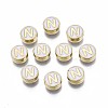 Alloy Enamel Beads ENAM-N052-006-01N-RS-1