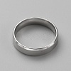 Stainless Steel Simple Plain Band Ring for Men Women RJEW-WH0015-04G-2
