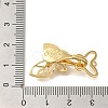 Brass Shell Fold Over Clasps KK-K389-133G-3