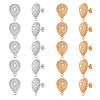 SUPERFINDINGS 10 Pairs 2 Colors Alloy Stud Earring Findings FIND-FH0005-79-1