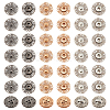  24Pcs 3 Colors Alloy & Brass Snap Buttons FIND-NB0003-69-1