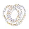 Electroplate Glass Beads Strands EGLA-Q128-07A-AB02-2