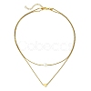 Brass Double Layer Necklace NJEW-JN04918-4