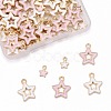 80Pcs 4 Styles Alloy Enamel Pendants ENAM-LS0001-27LG-3