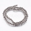 Electroplate Natural Lava Rock Beads Strands G-I200-17A-2