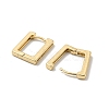Brass with Clear Cubic Zirconia Hoop Earrings EJEW-B035-44KCG-2