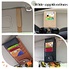 SUPERFINDINGS 3Pcs 3 Colors Imitation Leather Car Sun Visor Organizers AJEW-FH0002-74-5