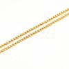 304 Stainless Steel Venetian Chain Necklace Making STAS-A028-N032G-2