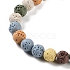 Synthetic Lava Rock Dyed Beads Strands G-H311-08B-07-4