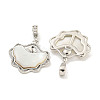 Natural Freshwater Shell Pendants KK-S386-17P-01-2