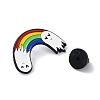 Halloween Ghost & Rainbow Enamel Pins JEWB-P031-D01-3