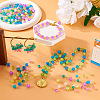 420Pcs 14 Style Transparent Spray Painted Crackle Glass Beads Strands CCG-TA0002-04-8