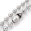 304 Stainless Steel Ball Chain Necklaces X-NJEW-G326-03P-2