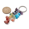 Chakra Natural & Synthetic Gemstone Chip Bead Keychain KEYC-JKC00534-01-2