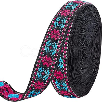 Ethnic Style Polyester Ribbons OCOR-WH0074-29-1