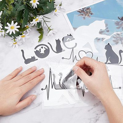 SUPERFINDINGS 6Pcs 3 Style Waterproof 3D PVC Wall Stickers DIY-FH0003-61-1